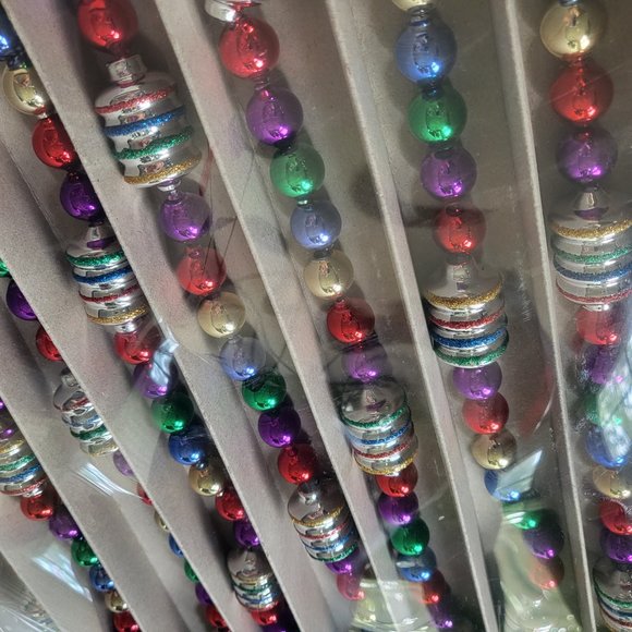 14 FOOT Radko Shiny Brite Glass Garland - Picture 2 of 4